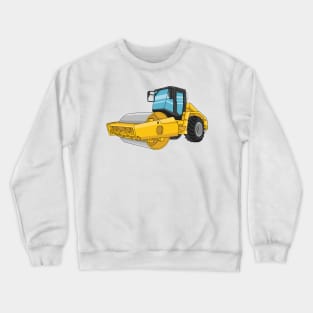 Road roller cartoon illustration Crewneck Sweatshirt